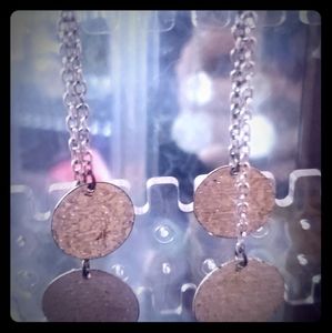 Dangly circular earrings